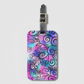 小おもしろいフローラ ラゲッジタグ (正面縦)