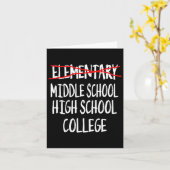 小おもしろい学卒卒業Tee第6級G カード (黄色い花)