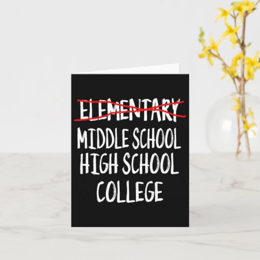 小おもしろい学卒卒業Tee第6級G カード (黄色い花)