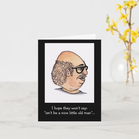 小おもしろい年のことわざ カード (黄色い花)