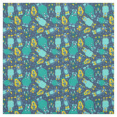 小おもしろい漫画モンスターズパターン（の模様が）ある少年 ファブリック (見本)