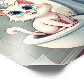 小おもしろい猫 フォトプリント            (角)