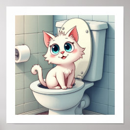 小おもしろい猫 ポスター