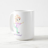 小おもしろい生姜の男の子 コーヒーマグカップ (正面左)