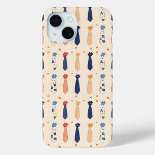 小おもしろい輪パターン iPhone 15ケース