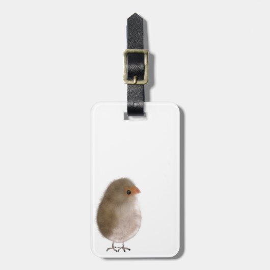 小おもしろい鳥 ラゲッジタグ (正面縦)