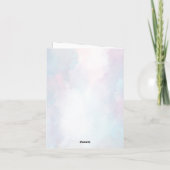 小お洒落さなラブバグレインボーサンキューカード サンキューカード (裏面)