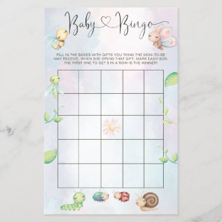 小お洒落さなラブバグレインボーベビービンゴ チラシ