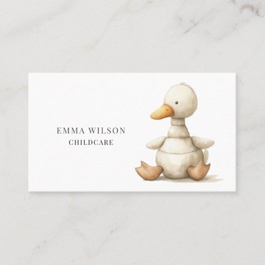 小お洒落さな子ども向け育児名刺 名刺 (正面)