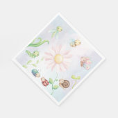 小お洒落さな愛の虫の虹 スタンダードランチョンナプキン (角)