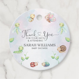 小お洒落さな愛の虫の虹 フェイバータグ