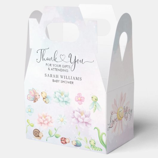 小お洒落さな愛の虫の虹 フェイバーボックス (オープン)