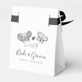 小お洒落弓の結婚式の引き出物 フェイバーボックス (裏面サイド)