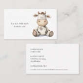 小お洒落牛の託児の名刺 名刺 (正面/裏面)