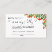 小かわいこちゃんの赤ちゃんシャワーどのように大きいママの腹 エンクロージャーカード (正面)