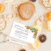 小かわいこちゃんの赤ちゃんシャワーどのように大きいママの腹 エンクロージャーカード