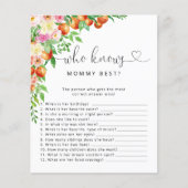 小かわいこちゃんの赤ちゃんシャワー誰がママのゲームを知っ最高のている (正面)