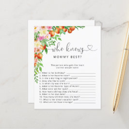 小かわいこちゃんの赤ちゃんシャワー誰がママのゲームを知っ最高のている