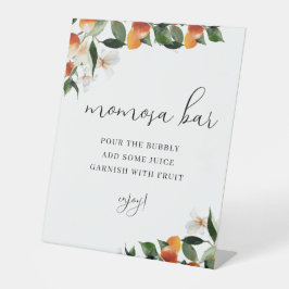 小かわいこちゃんフローラ赤ちゃんシャワーmomosaバー徴候 台座サイン