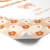 小かわいこちゃん円誕生日編集可能カスタム ポスター (角)