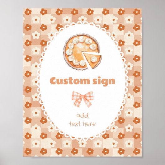 小かわいこちゃん円誕生日編集可能カスタム ポスター (正面)