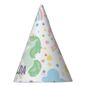 小かわいらしさなユニコーンパーティー帽子 パーティーハット (右)