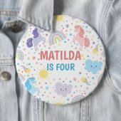 小かわいらしさなユニコーン丸バッジ 缶バッジ (インサイチュ)