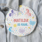 小かわいらしさなユニコーン丸ピンバッジ 缶バッジ (インサイチュ)