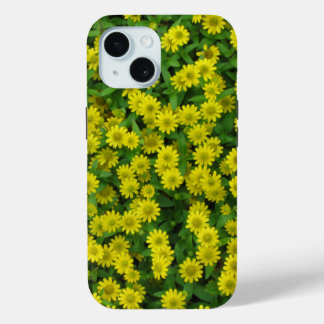 小かわいらしさな黄色い花の房 iPhone 15ケース