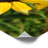 小かわいらしさな黄色の花広場 ポスター (角)