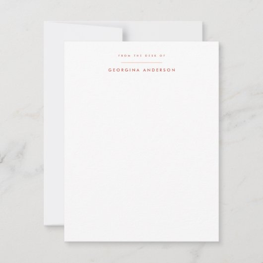 小かわいらし弓の個人文房具 ノートカード (正面)