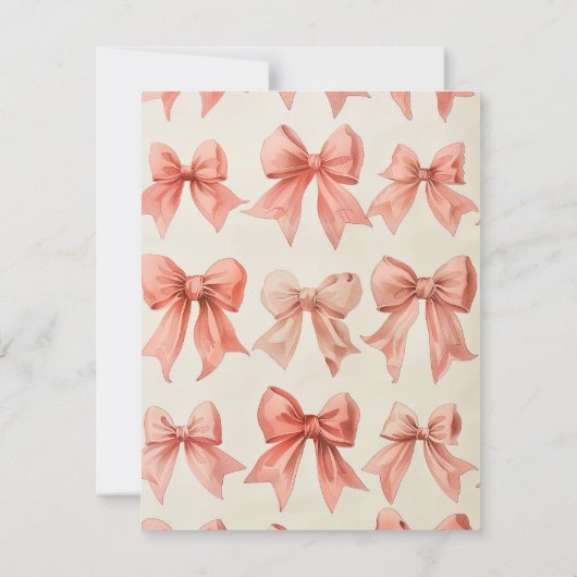 小かわいらし弓の個人文房具 ノートカード (裏面)