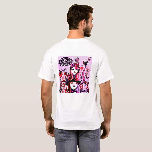 小かわいらし悪魔 Tシャツ (裏面フル)