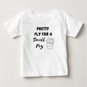 小かわいらし柄な男の子を狙おもしろいう ベビーTシャツ
