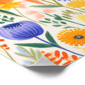 小かわいらし花 ポスター (角)