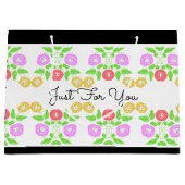 小かわいらし花 ラージペーパーバッグ (正面)