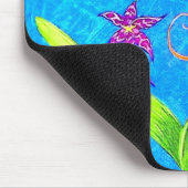 小かわいらし蘭の鳥 マウスパッド (コーナー)