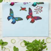 小かわいらし蝶 キッチンタオル (折り畳み)