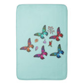 小かわいらし蝶 バスマット (正面縦)