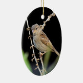 小かわいらし雀 セラミックオーナメント (右)