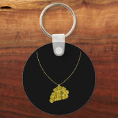 小きらきら光るさい キーホルダー (正面)