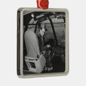 小ぎれいなガチョウの木の飛行機のハワード・ヒューズ メタルオーナメント (右)