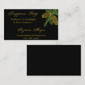 小ぎれいなマツ円錐形の名刺v4 名刺 (正面/裏面)