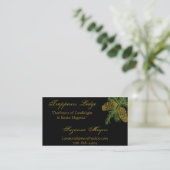 小ぎれいなマツ円錐形の名刺v4 名刺 (スタンド正面)