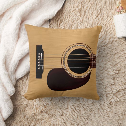 小ぎれいな上のアコースティックギター クッション (ブランケット)