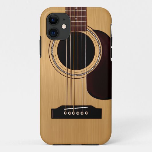 小ぎれいな上のアコースティックギター Case-Mate iPhoneケース (裏面)