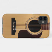 小ぎれいな上のアコースティックギター Case-Mate iPhoneケース (裏面(横))