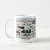 小ぎれいな丘のクリスマス コーヒーマグカップ (左)