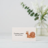 小さいかたつむりの個人事業カード型板 名刺 (スタンド正面)