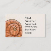 小さいかたつむりの個人事業カード型板 名刺 (裏面)